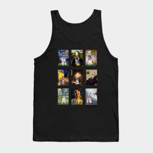 Schnauzers Composite of Adapted Famous Masterpieces Tank Top